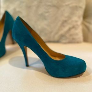Teal Colored Talbots High Heel Pump Size 6